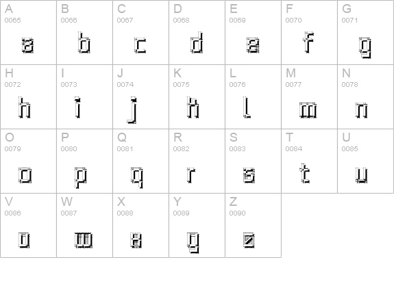 ArchitypoShadow uppercase A-Z preview
