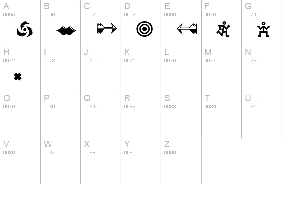 ArcturusBats uppercase A-Z preview