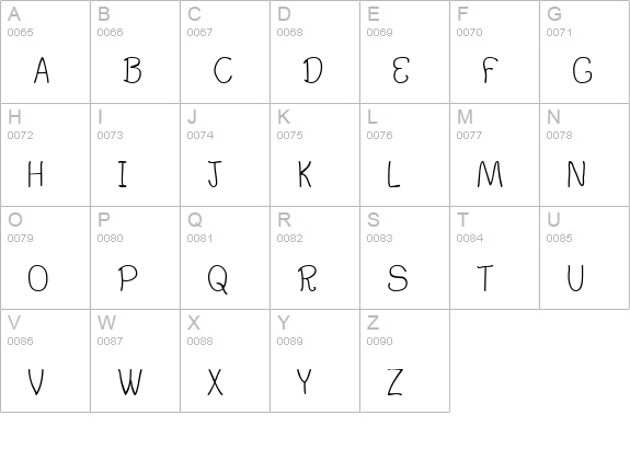Argenta uppercase A-Z preview