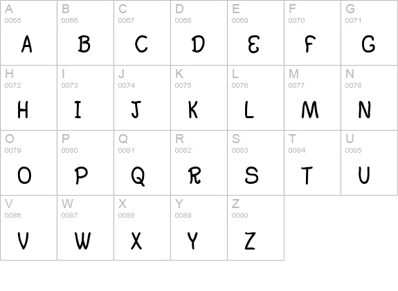 Argenta Bold uppercase A-Z preview