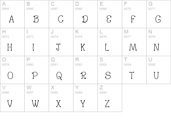 ArgentabObbed uppercase A-Z preview