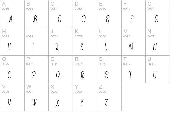 ArgentBobSquish uppercase A-Z preview