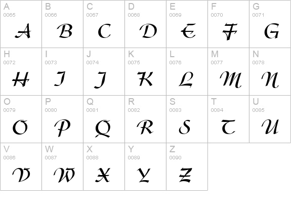 Argentine-Bold uppercase A-Z preview