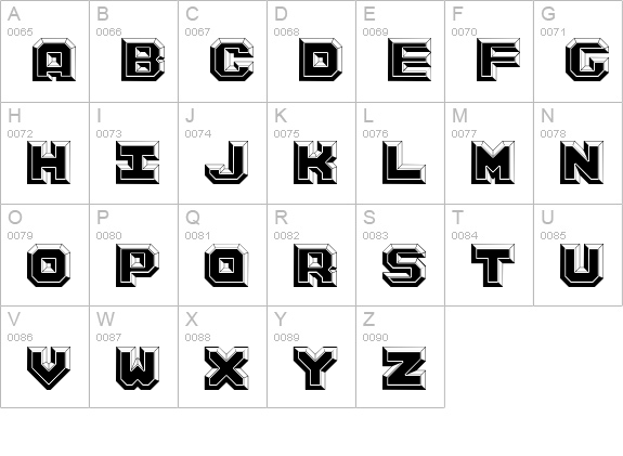 Argentum Black uppercase A-Z preview
