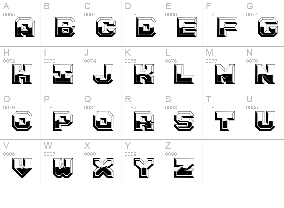 Argentum Shine uppercase A-Z preview