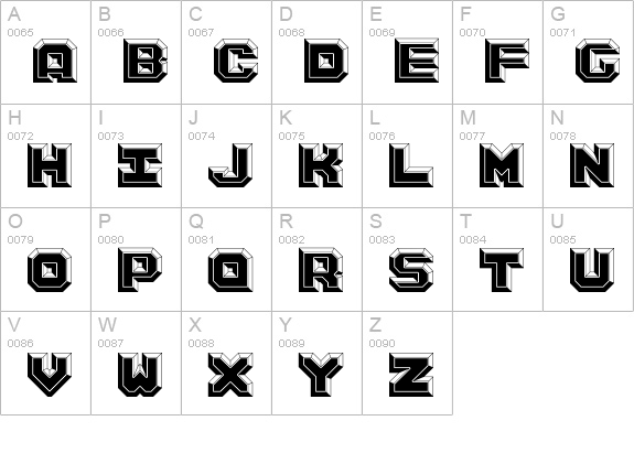 ArgentumBlack uppercase A-Z preview