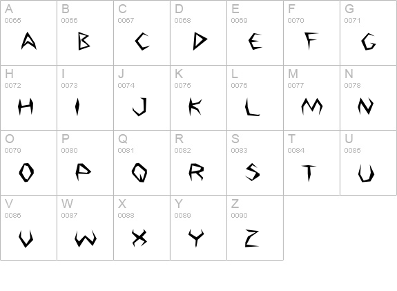 Argosy uppercase A-Z preview