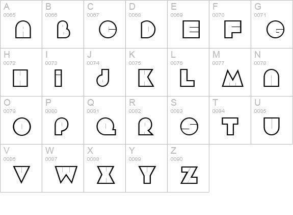 Argot Display Caps SSi uppercase A-Z preview