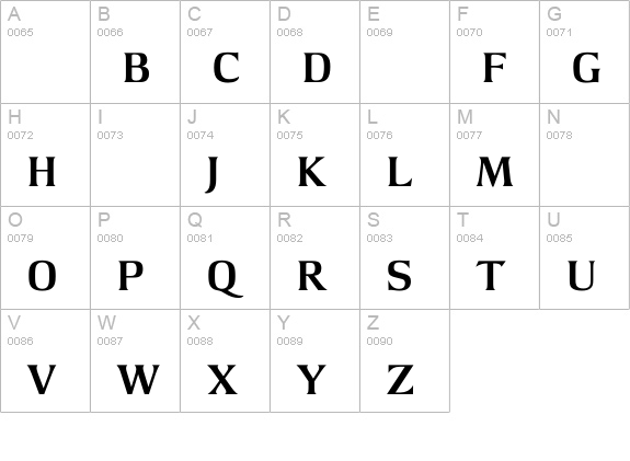 ArgusBold uppercase A-Z preview