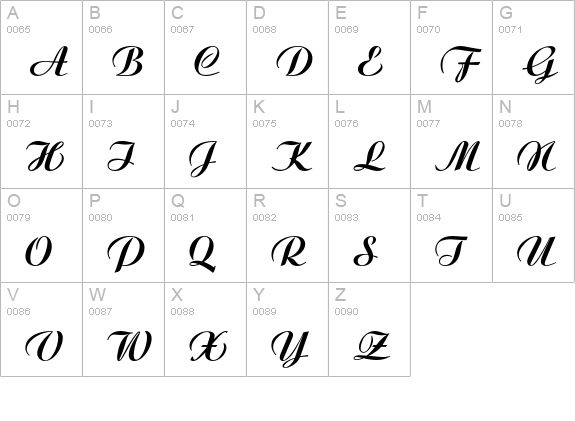 Ariston R uppercase A-Z preview