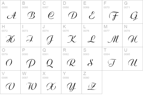 Ariston Normal uppercase A-Z preview