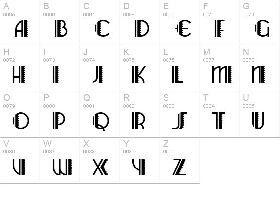 ArizonaAirwaysNF uppercase A-Z preview