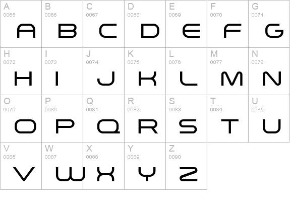 Arkitech Medium uppercase A-Z preview