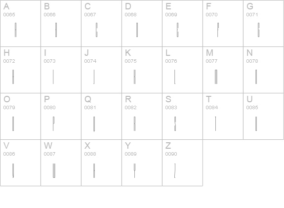 Armada-ThinCompressed uppercase A-Z preview
