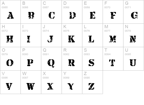 Armalite Rifle uppercase A-Z preview