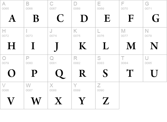 Arno Pro Semibold Subhead uppercase A-Z preview