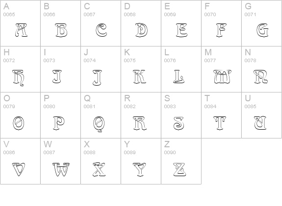 ArnoldBoeDOu1 uppercase A-Z preview