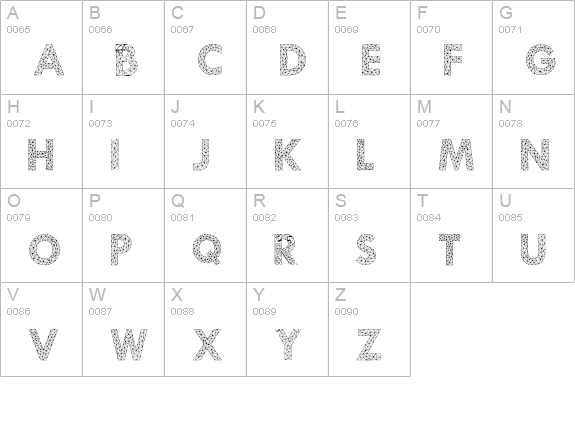 Aroly uppercase A-Z preview