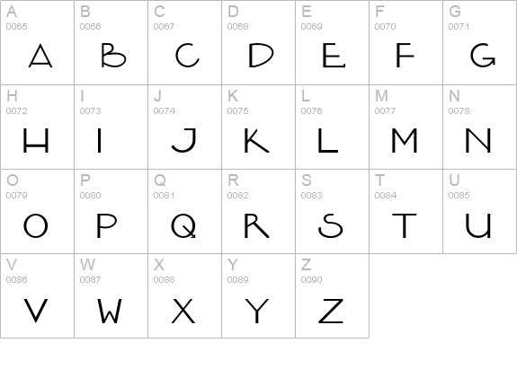 ArqBasica uppercase A-Z preview