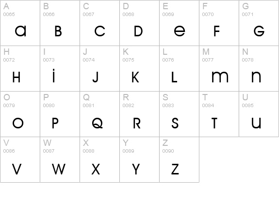 ArriÃ¨re Garde uppercase A-Z preview