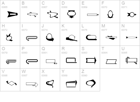 ArrowMatic uppercase A-Z preview