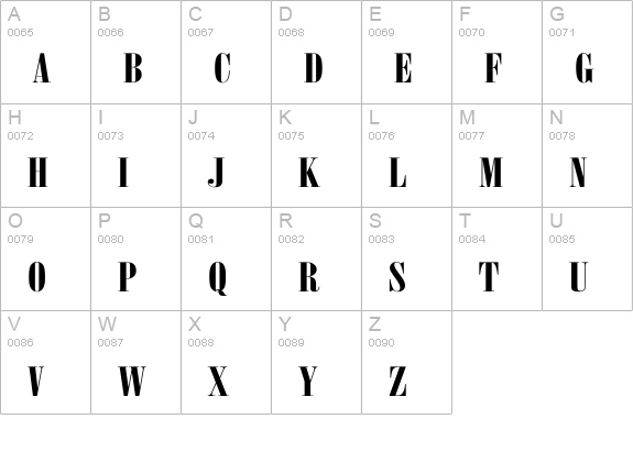 Arsis DReg Normal uppercase A-Z preview