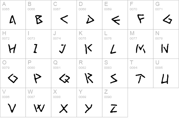 Art Greco uppercase A-Z preview