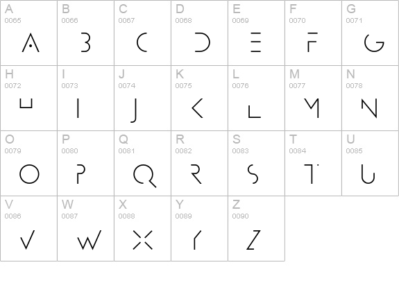 Artgallery uppercase A-Z preview