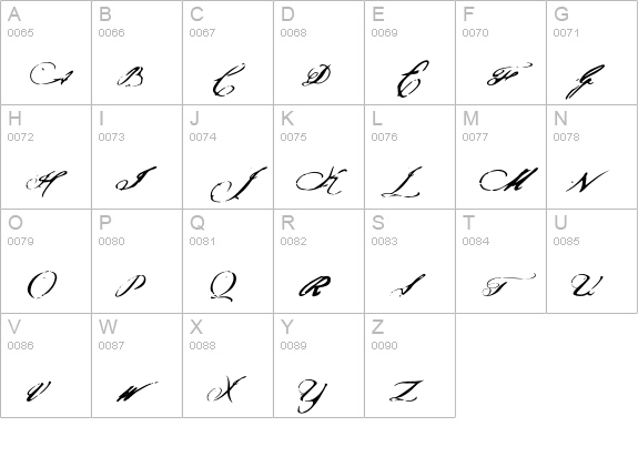 Article10-Regular uppercase A-Z preview