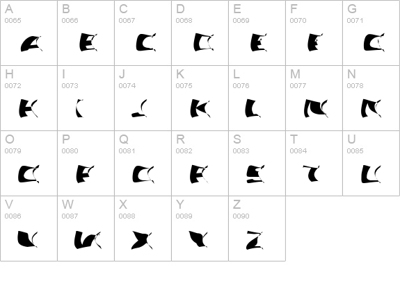 Artsee uppercase A-Z preview