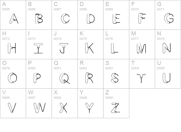 Artsy Fartsy uppercase A-Z preview