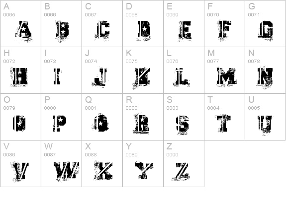 Ascent 2 Stardom uppercase A-Z preview
