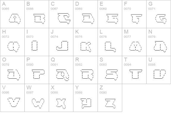 Asciid uppercase A-Z preview