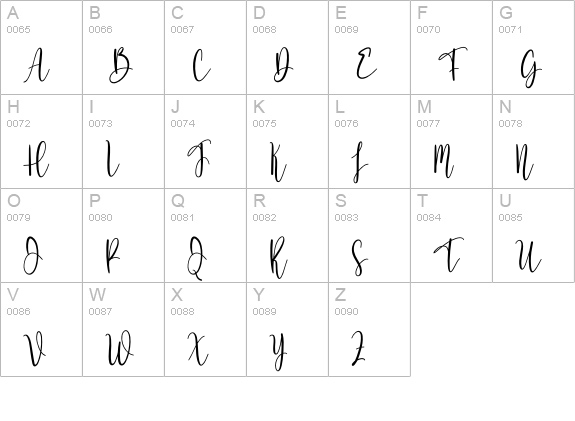 Ashley Felhan uppercase A-Z preview