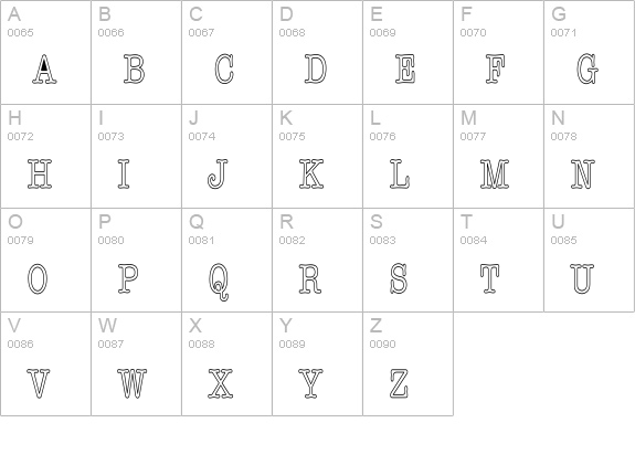 AshtonTellermatic uppercase A-Z preview