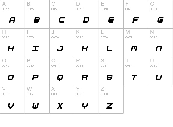 Aspirin-Refill-Collapsed uppercase A-Z preview