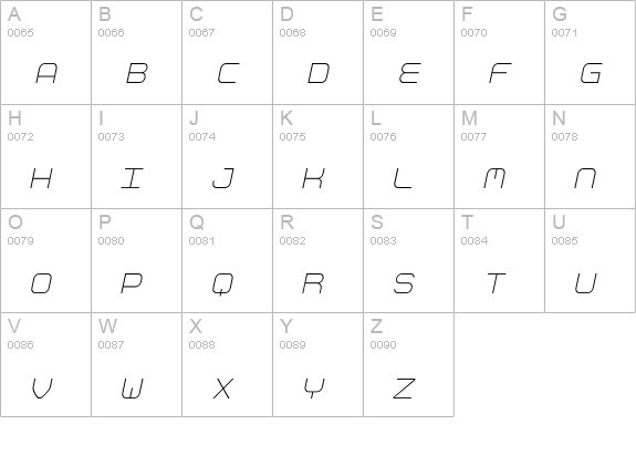 Aspirin-Refill-Dazed uppercase A-Z preview