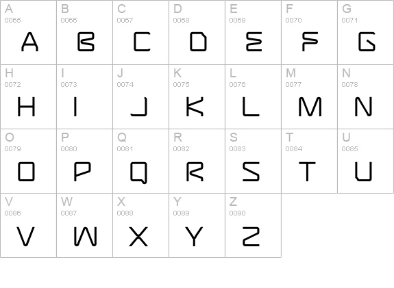 AssemblerRegular uppercase A-Z preview