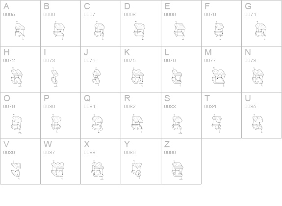 Assembly-Five uppercase A-Z preview