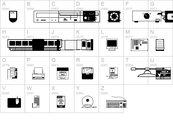 Assorted Computer Stuff JL uppercase A-Z preview