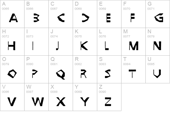 Assuri uppercase A-Z preview
