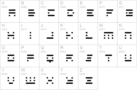 Assys uppercase A-Z preview