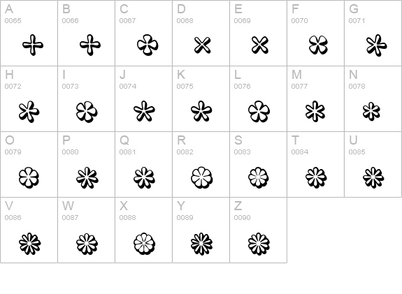 Asterisp Eta uppercase A-Z preview