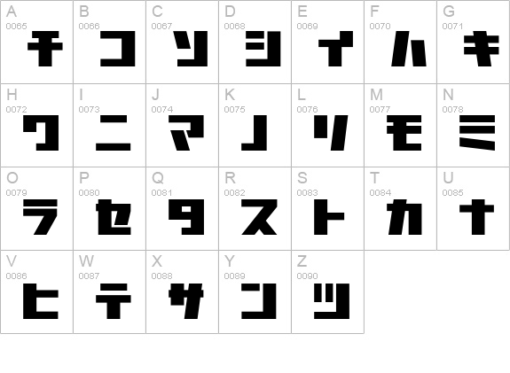 Astro-Bold uppercase A-Z preview