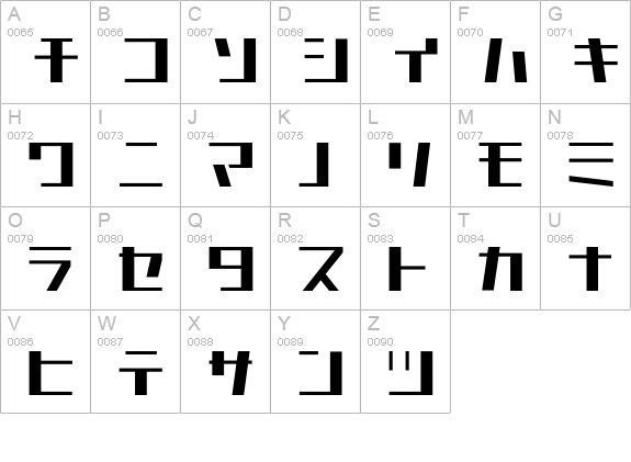 Astro-Light uppercase A-Z preview