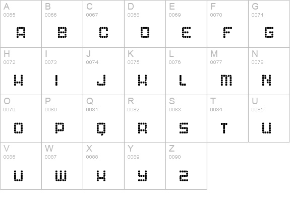 Astronaut II uppercase A-Z preview