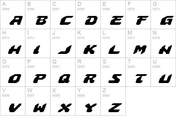 Astropolis Expanded Italic uppercase A-Z preview