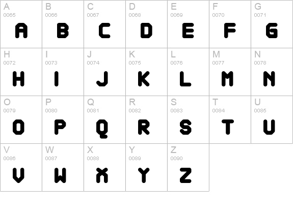atarax-p uppercase A-Z preview