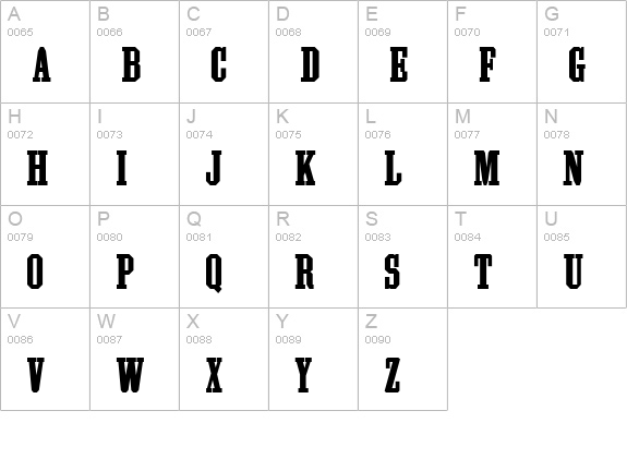 Athletic Supporter uppercase A-Z preview