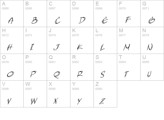 AtlandSketches BB Italic uppercase A-Z preview